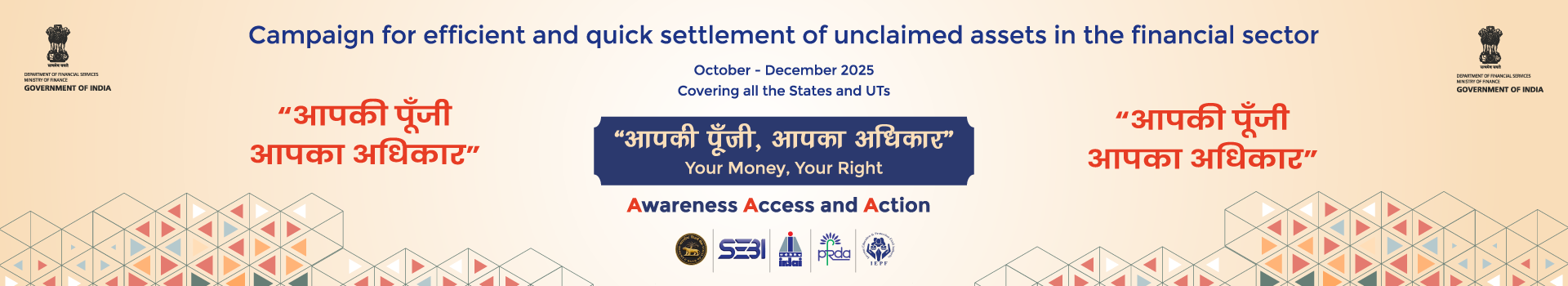 Campaign for efficient and quick settlement of unclaimed assets in the financial sector